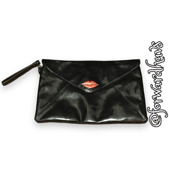 Bundle Sale 3 for $15 | Kirna Zabete Faux Patent Leather Clutch - Picture 1 of 13